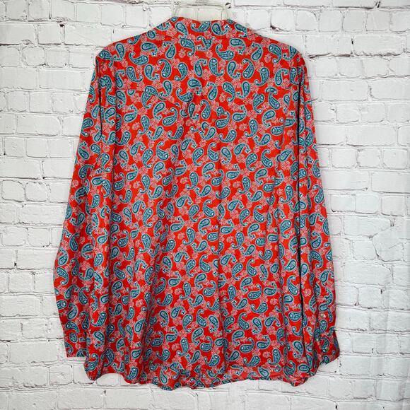 Wrangler Wms Wrancher Paisley Western Pearl Snap LS Shirt Size 2XL Cowgirl Rodeo - Picture 2 of 11